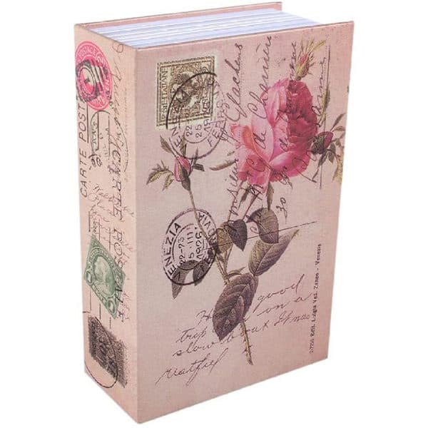 Lille notesbog i nøglestil - bogboks (notesbog rosen dagbog)