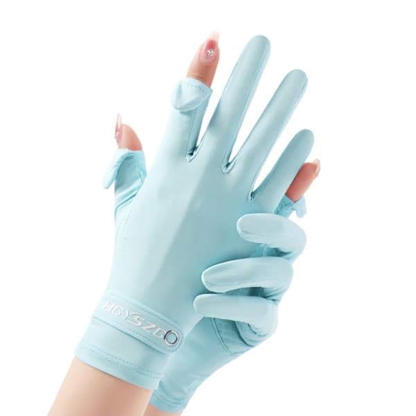 Silk Ice Handsker Anti-UV Handsker, Sort, Størrelse M black M