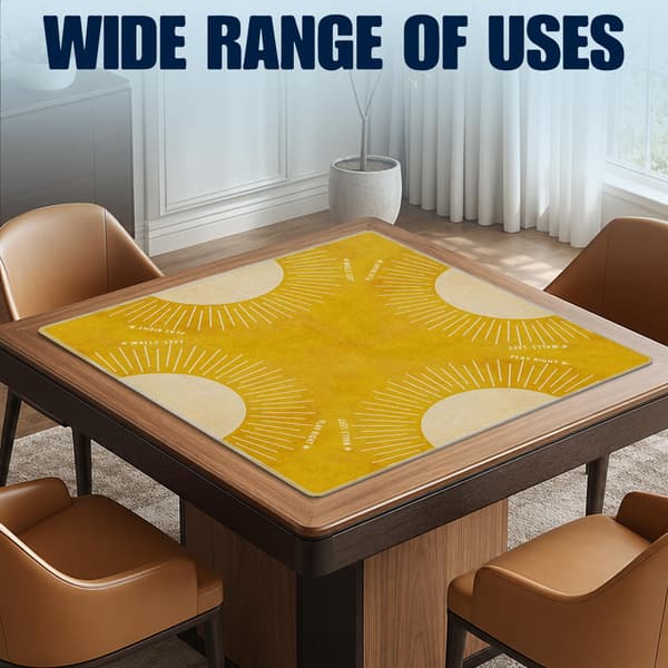 Boho sennepsgul sol Mahjong-matte for bord 31,5\"x 31,5\" Boho Sun