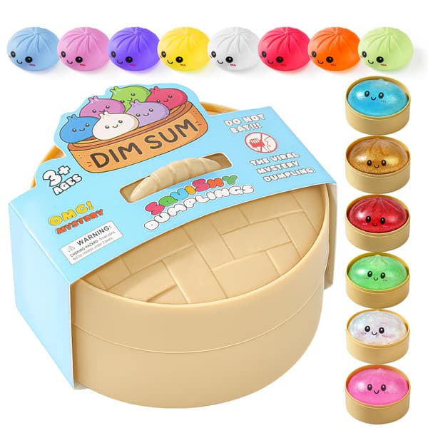 Dumpling Klemmelegetøj, Squishy Mystery Box, Stresslindring til Skrivebordsindretning