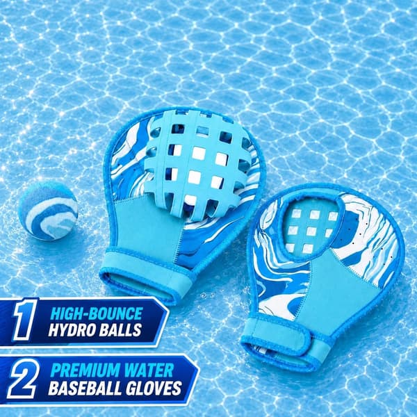 Vattenbasebollhandskset med studsboll för pool- och strandleksaker Sky Blue