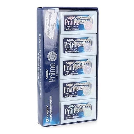 Dorco 100-pack Prime dubbelkantade rakblad