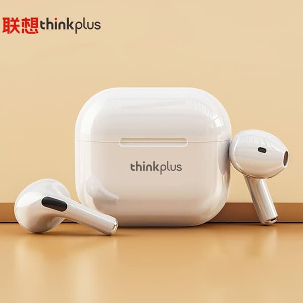 Lenovo Livepods LP40 Vanntette Bluetooth-hodetelefoner Hvit