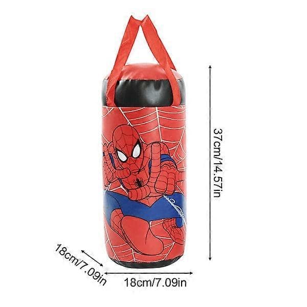 Spider-Man boksesekk for barn, boksesekk-leke med boksehansker og justerbart stativ, bursdagsgave til gutter 4-9 år