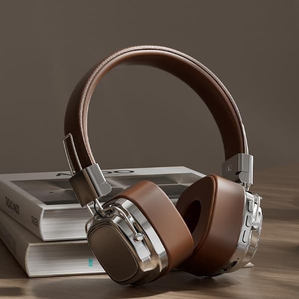 Sammenleggbare trådløse Bluetooth-hodetelefoner - Lav latens Hifi Stereo, flyttbar lagring og spillmodus for PC/telefon