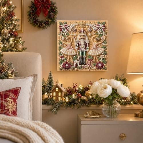 C'eitura Pärlmålningskit 7.87 * 7.87in Nötknäpparbaletten Julkonst Nutcracker Ballet