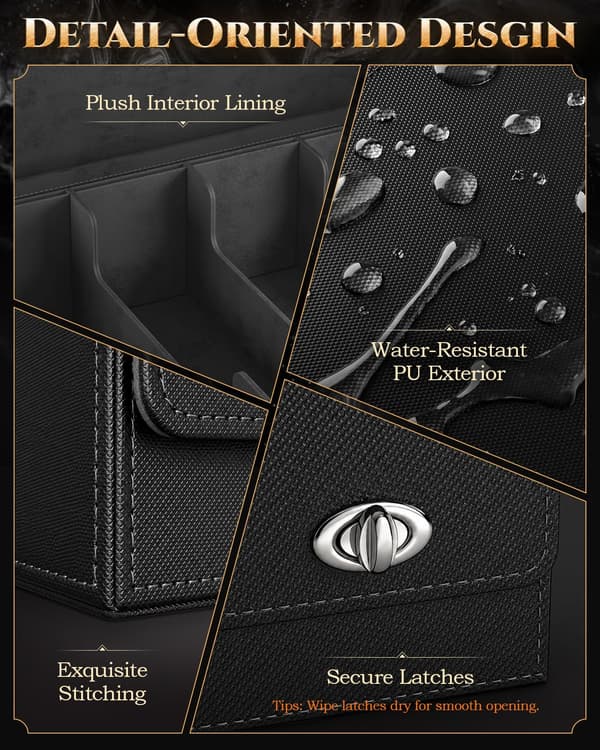 MoKo Opbevaringsboks til samlekort til MTG, 3900+ kapacitet, sort grå Black Gray
