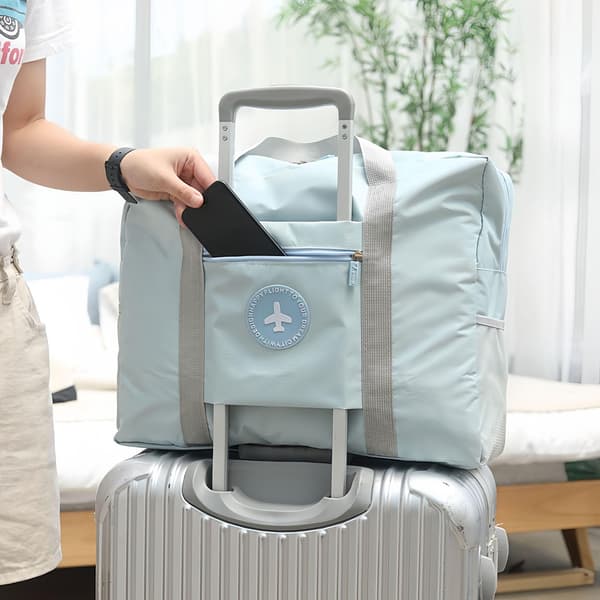 Lättviktsresväska, hopfällbar handbagage weekendväska Blue