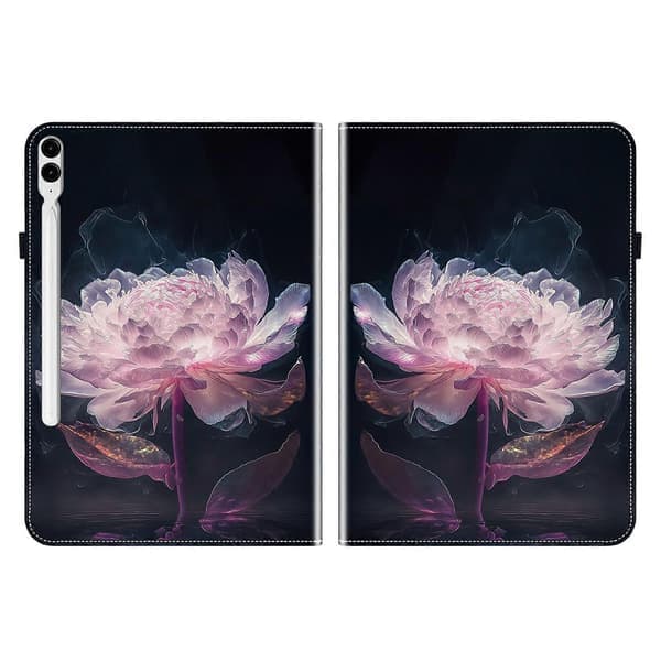 Krystaltekstur Malet Læder Tablet Etui - Perfekt til Samsung Galaxy Tab S9+ / S9 FE+ For Samsung Galaxy Tab S9+ / S9 FE+