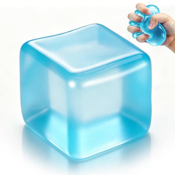 Stress Cube Squishy Legetøj mod Angst Sensorisk Fidget Legetøj til Voksne | Stresslindrende Gave Langsomt Stigende Squishy Terning (Lilla) Purple