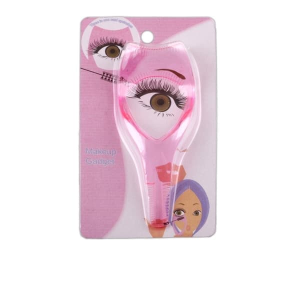 Plastapplikatorbørste 3-i-1 Ny Mascara Guide Multifunksjonell Styling, Rosa pink