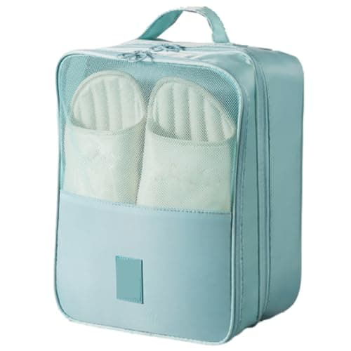 Bärbar reseskoväska för bagage, packningsorganisatör (blå) Blue