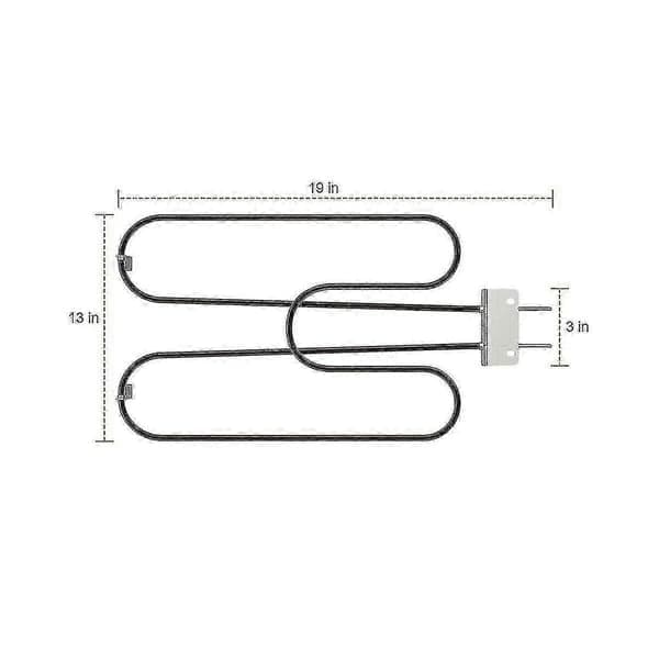Til Weber Q240 Q2400 Serie Grill Erstatningsvarmeelement Delnummer 70127