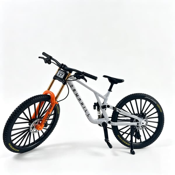 Finger Mountain MTB Cykelmodel til voksne 1:8 skala, hvid White