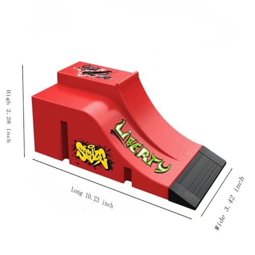 Fingerboard Skate Park Sæt, Mini Finger Rampe Forhindring Træningslegetøjssæt (A) A