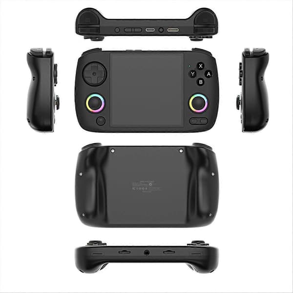 RG CubeXX Retro Handhållen Spelkonsol, 32GB, RGB Joystick, Stöder WiFi & Bluetooth Black
