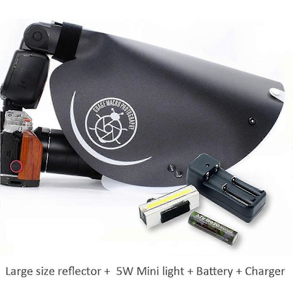 Makro Diffuser Reflektor Blødt Lysdæksel til Sony 90mm & Nikon 106mm Linser Large Reflector Set