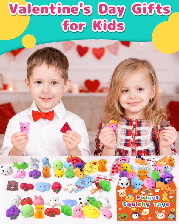 30-pack Kawaii Squishy Leksaker, Fidget Partyfavörer för barn 3-5, 4-8, 8-12 30 Pcs