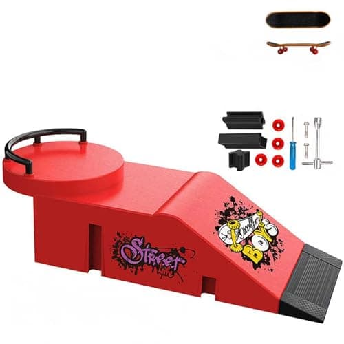 Fingerboard Skate Park Sæt, Mini Finger Rampe Forhindring Træningslegetøjssæt (D) D