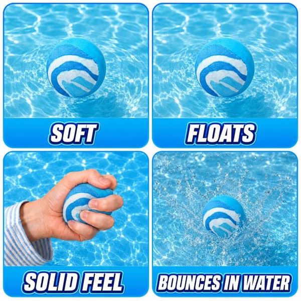 Vattenbasebollhandskset med studsboll för pool- och strandleksaker Sky Blue