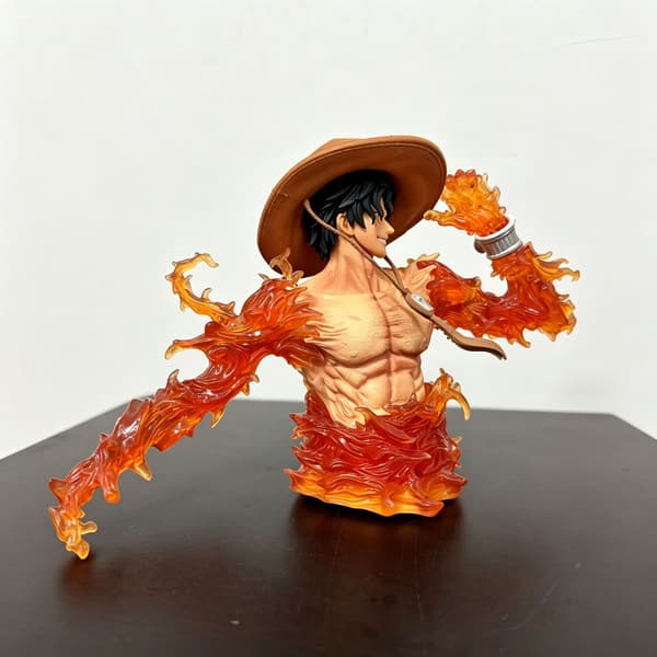 One Piece Portgas D. Ace Lysende Bystefigur Anime Gave Samleobjekt