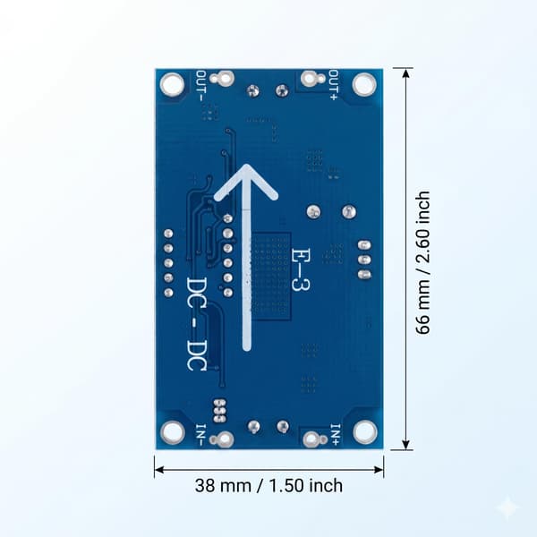 2 st 5A 75W DC-DC Step Down Buck Converter XL4015 Modul | Justerbar Spänningsregulator med LED Voltmeter Display Två Knappar
