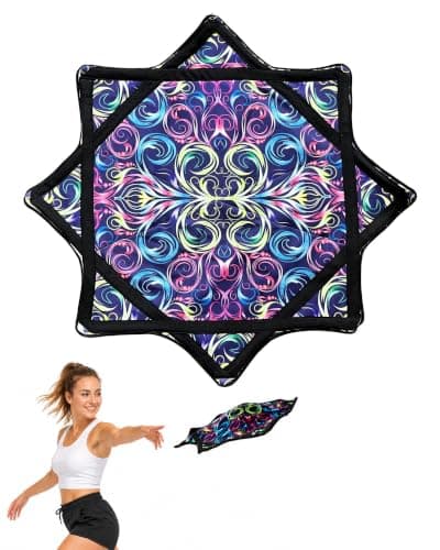 Begynder til Pro Spinning Cloth Flow Star – Farverig Jongleringsrekvisit