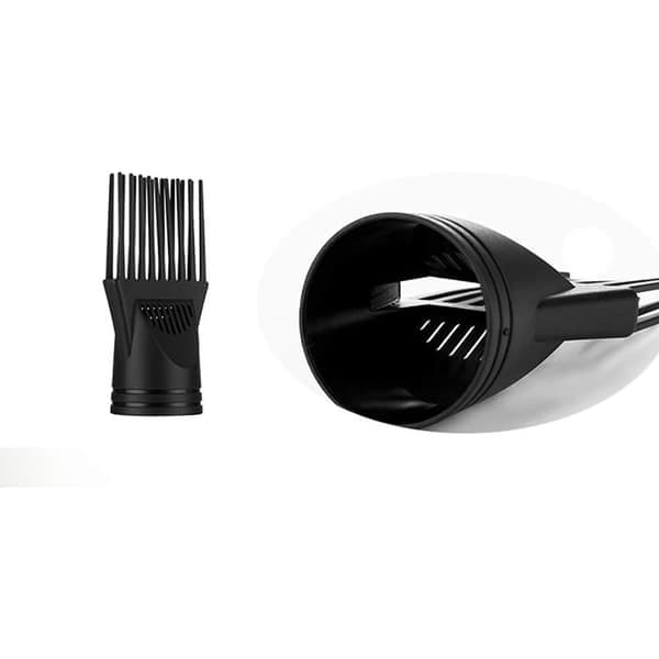 Professionel Universal Hårtørrer Diffuser Luftstrømsbeskyttelseshætteholder Dyse Sort Plast Dobbelt Greb Diameter 4,2-4,5 CM