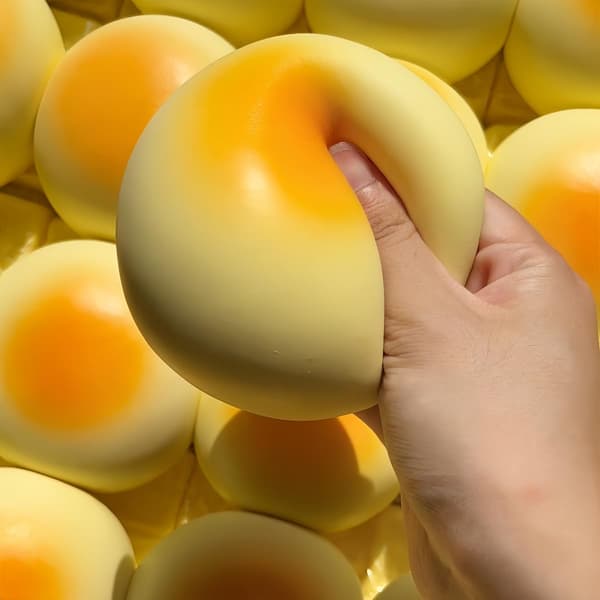 Krembollebrød Squishy - 4\" Sakte Stigende Squishy Leker Fidget Bread Color