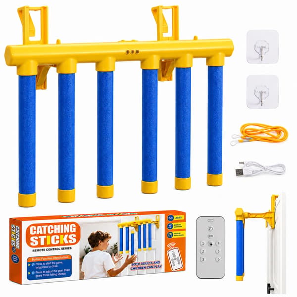 Uppgraderat Reflex Drop Sticks Challenge Game med fjärrkontroll Blue(w/ Remote Control)