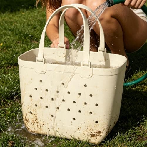 Rantakassi, vedenpitävä ja hiekankestävä EVA-rantakassi naisille Beige