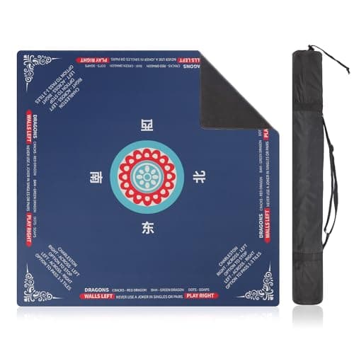 Mahjongmatta - 31,5\" Halkfri Ljudreducerande Spelmatta Navy Blue