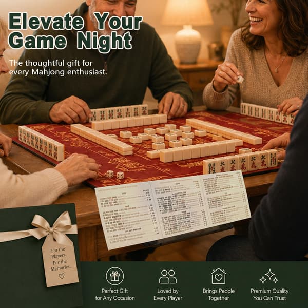 expgaze Mahjong kortholder til bord, under måtte, skyd ind, vinklet visningsstativ, foldbart 3D-printet pladsbesparende tilbehør til amerikansk E-01
