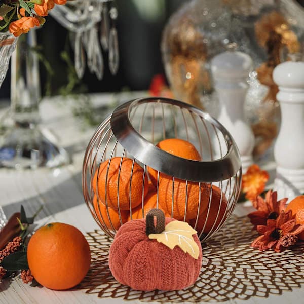 Efterår Græskar Dekoration Strikket Græskar Pynt Thanksgiving Bord Midtpunkt Dekoration Efterårsfestival Dekoration til Efterår
