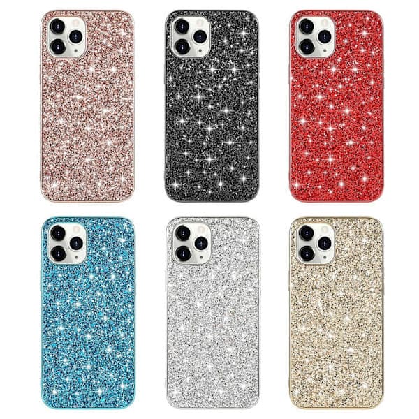 Glitter Powder TPU-deksel for iPhone 14 Pro