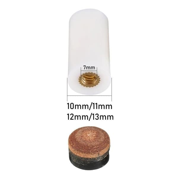 5 st/förpackning Utbytesköspets för biljard 10 mm