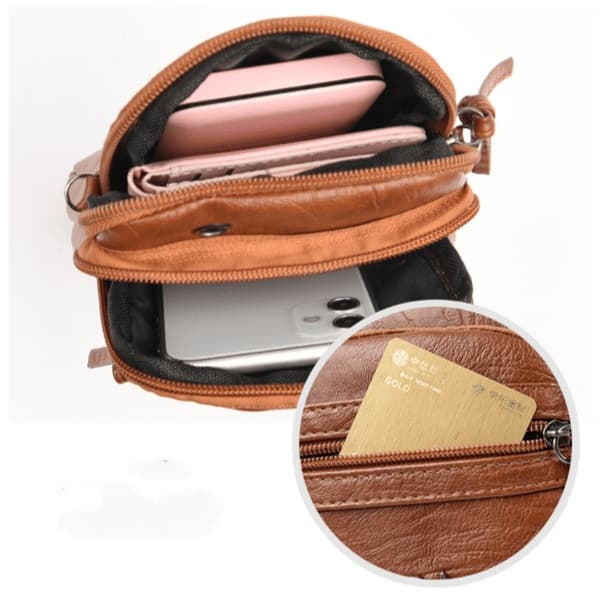 Crossbody taske enkel skuldertaske, sort black