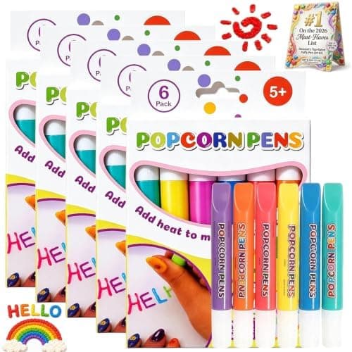 Popcorn-pennor 3D Puffy Bubble Drawing Art Kit Värmeaktiverad färg 30PCS