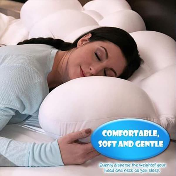 3D Good Night Kudde, Äggformad Sov Gott Kudde, Ergonomiskt Nackstöd med Kreativ Mikroballong
