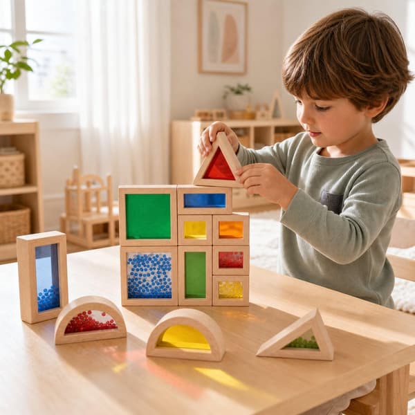 Stableleker i tre 15-piece Acrylic Sensory Blocks