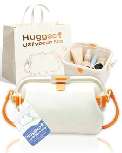 Silikon strandveske med stropp, vanntett flytende tote White Medium