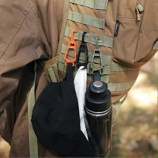 Utomhus Säkerhetsarbetshandskar Hållarklämma, Anti-dropp Handskhängare Black 2PCS