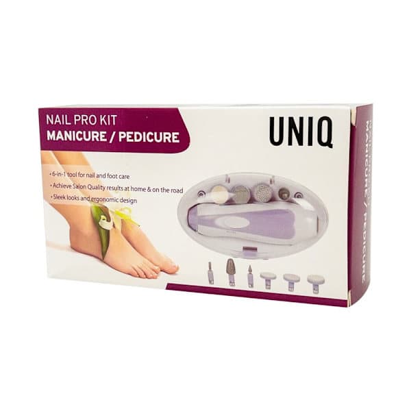 UNIQ elektrisk nagelfil - komplett manikyrset