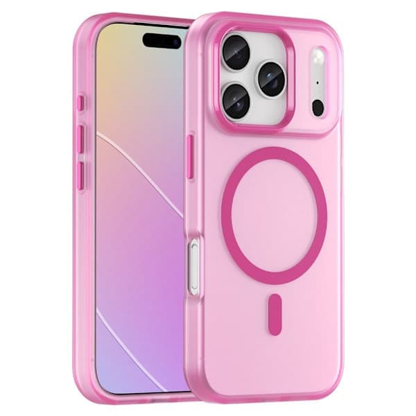 iPhone 17 Pro Cover Magsafe Hybrid Mat Pink
