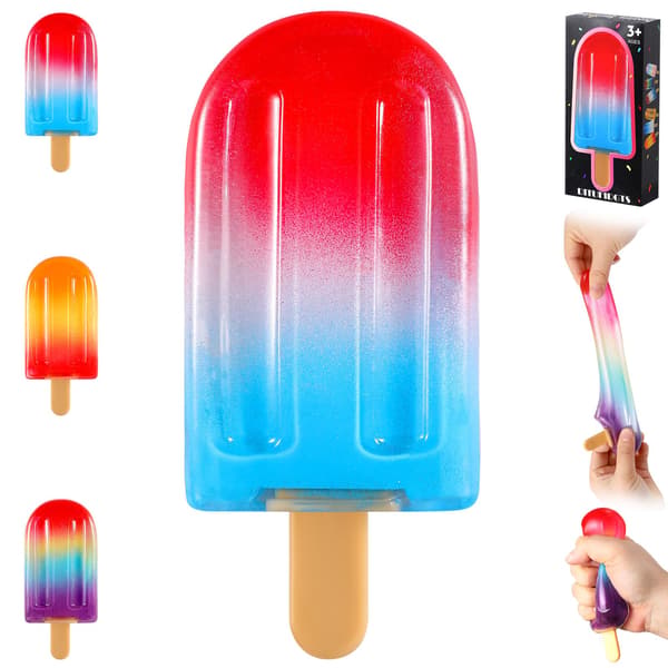 Popsicle Squishy Sukker Is Squishies Klemmelegetøj Orange Red