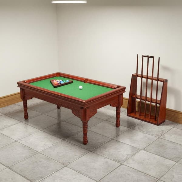 Milageto 1:12 Skala Billardbord Realistisk Model Mini Poolbord Sæt til Diorama