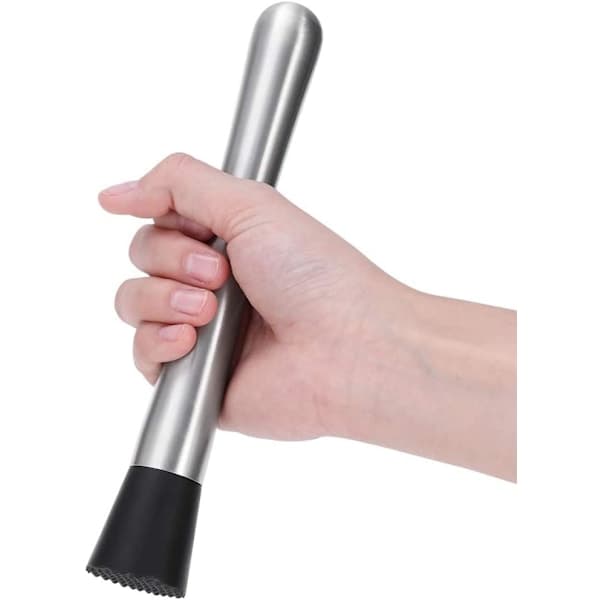 Xinlie Cocktail Muddler Rustfritt Stål Cocktailredskaper Cocktail Drink Muddler Lag en Smak 21cm