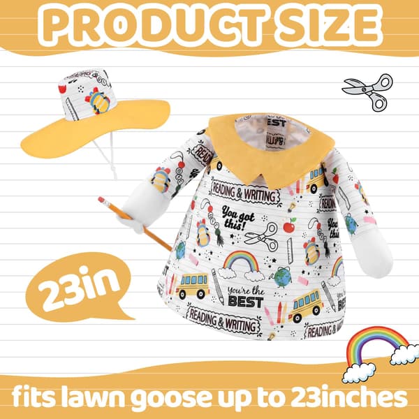Outus Tilbage til Skole Veranda Gåseoutfit med Doodle Skjorte og Solhat School Bus