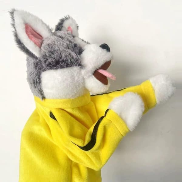 Kung Fu Husky Boxningsdocka, Djurboxningshanddocka med Ljud Hidden Variant