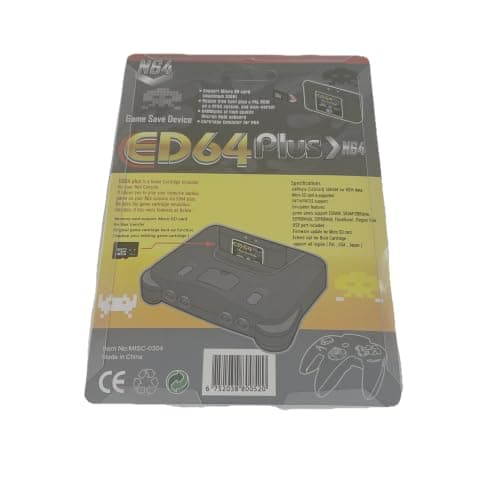 ED64 Plus Multi-spilpatron til Nintendo 64-konsol | 340 spil i én, Plug and Play, N64-kompatibel, Understøttelse af flere spil, Spilsamling